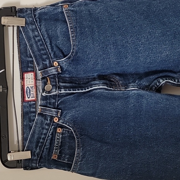Old Navy Size 6 Bootcut Raw / Chewed Hem Medium Wash Blue Jean, Gently Used Cond - Picture 12 of 15